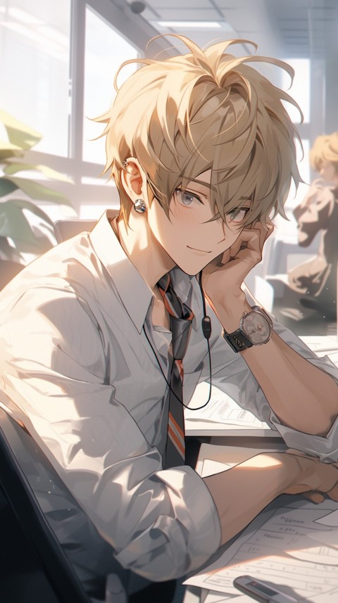 Anime office worker Portrait (100)