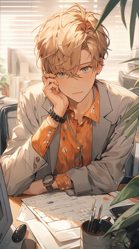 Anime office worker Portrait (112)