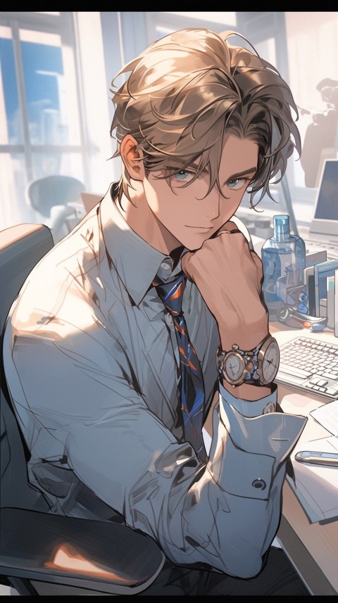 Anime office worker Portrait (113)