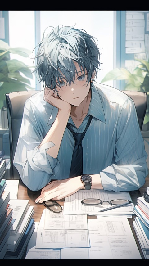 Anime office worker Portrait (127)