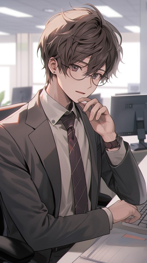 Anime office worker Portrait (78)