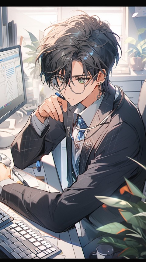 Anime office worker Portrait (16)