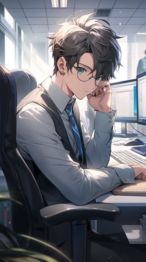 Anime office worker Portrait (111)