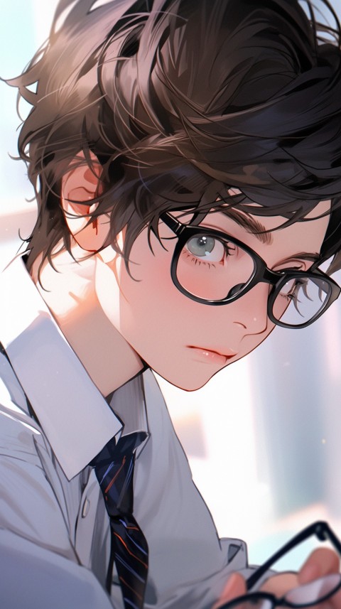 Smart Office Anime Boy Portrait (18)