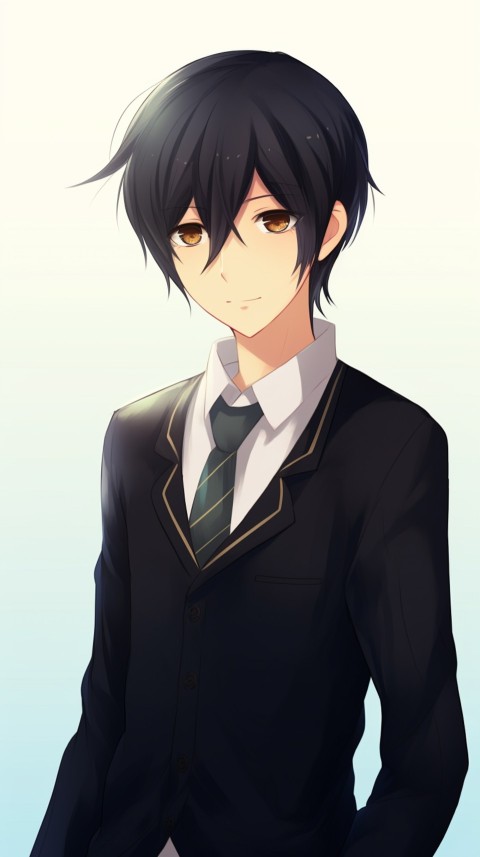 Cute School Anime Boy Aesthetic (10)