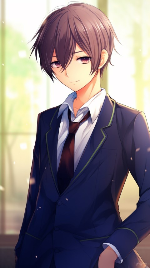 Cute School Anime Boy Aesthetic (9)