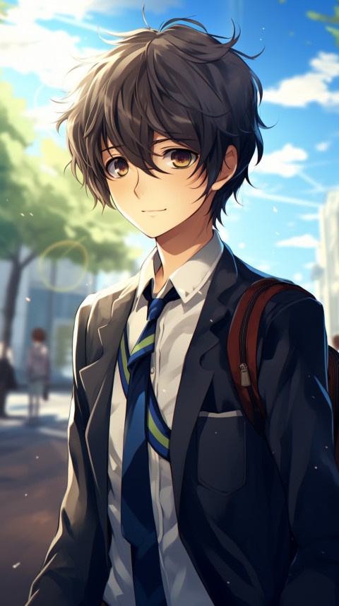 Cute School Anime Boy Aesthetic (33)