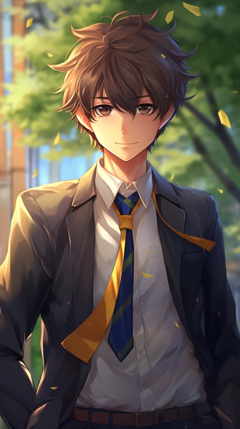 Cute School Anime Boy Aesthetic (13)