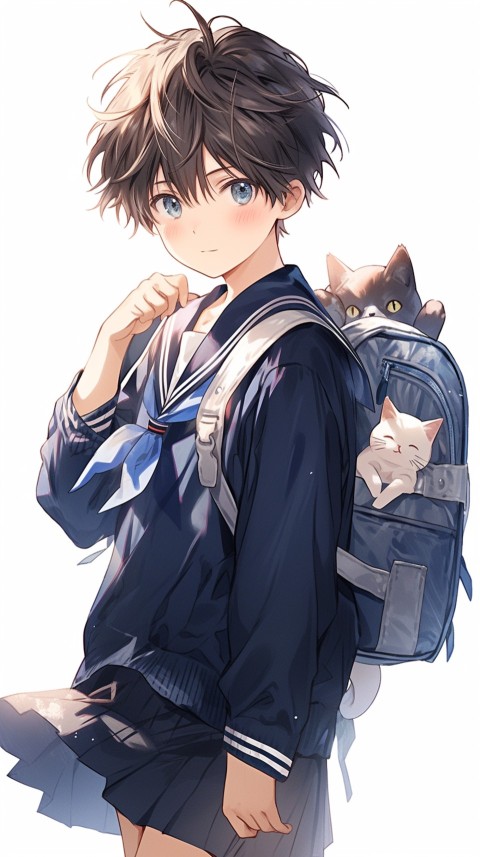 Cute School Anime Boy Aesthetic (55)