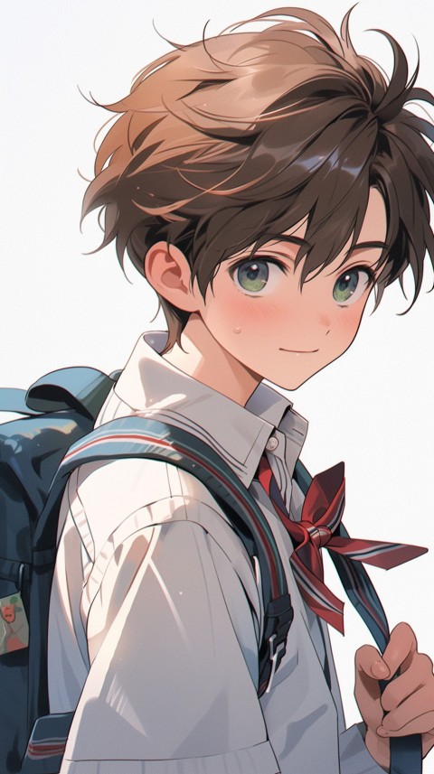 Cute School Anime Boy Aesthetic (56)