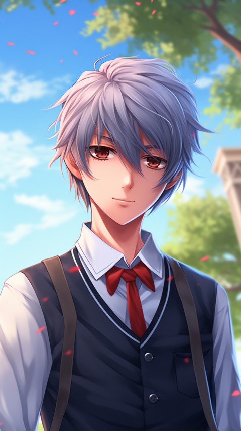 Cute School Anime Boy Aesthetic (109)