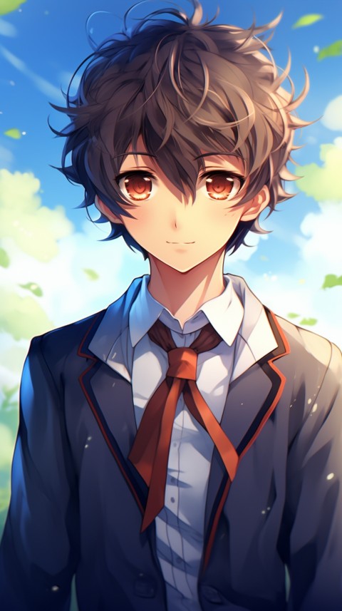 Cute School Anime Boy Aesthetic (129)