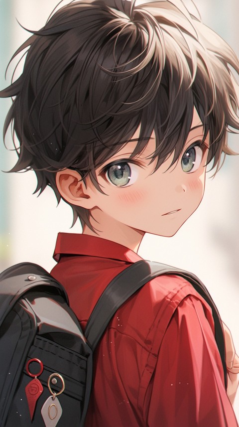 Cute School Anime Boy Aesthetic (121)