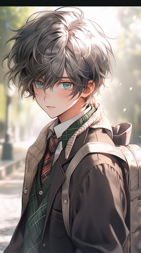 Cute School Anime Boy Aesthetic (107)