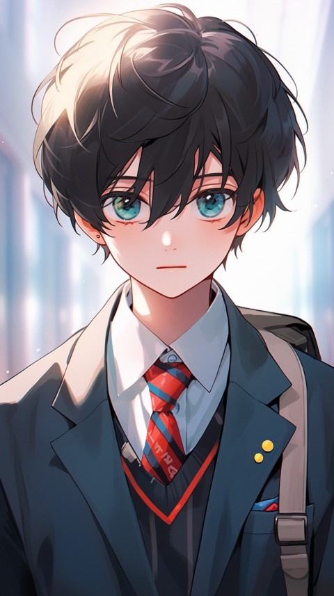 Cute School Anime Boy Aesthetic (120)