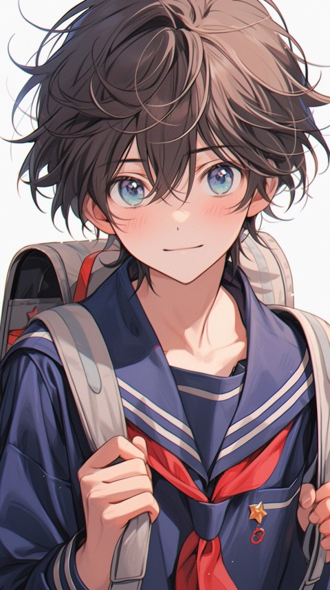 Cute School Anime Boy Aesthetic (104)