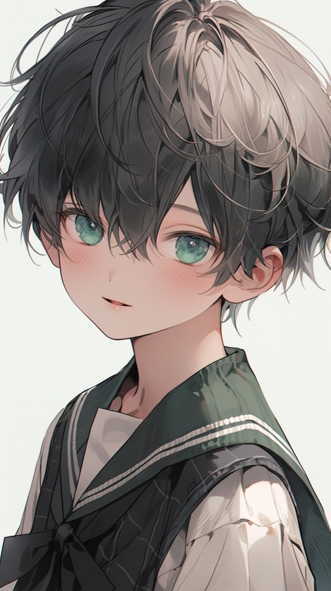 Cute School Anime Boy Aesthetic (123)
