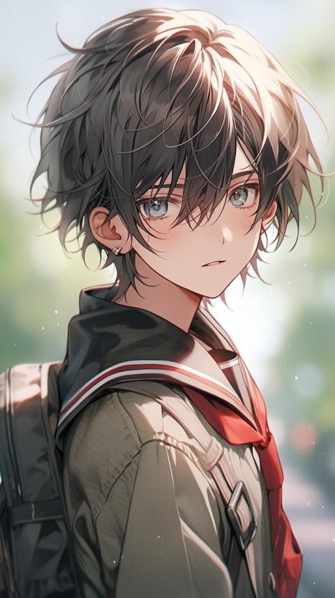 Cute School Anime Boy Aesthetic (122)