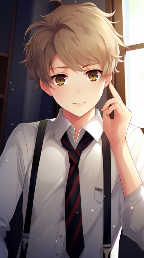 Cute School Anime Boy Aesthetic (195)