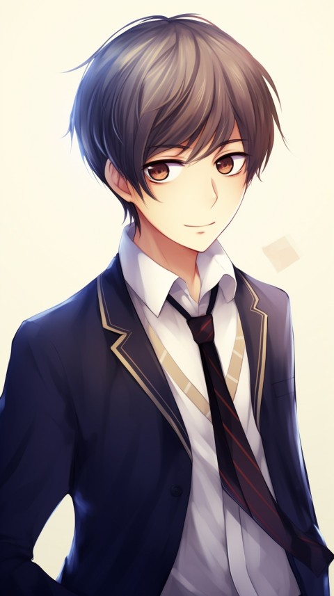 Cute School Anime Boy Aesthetic (197)