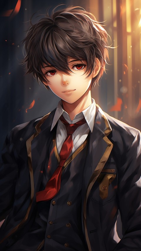Cute School Anime Boy Aesthetic (164)