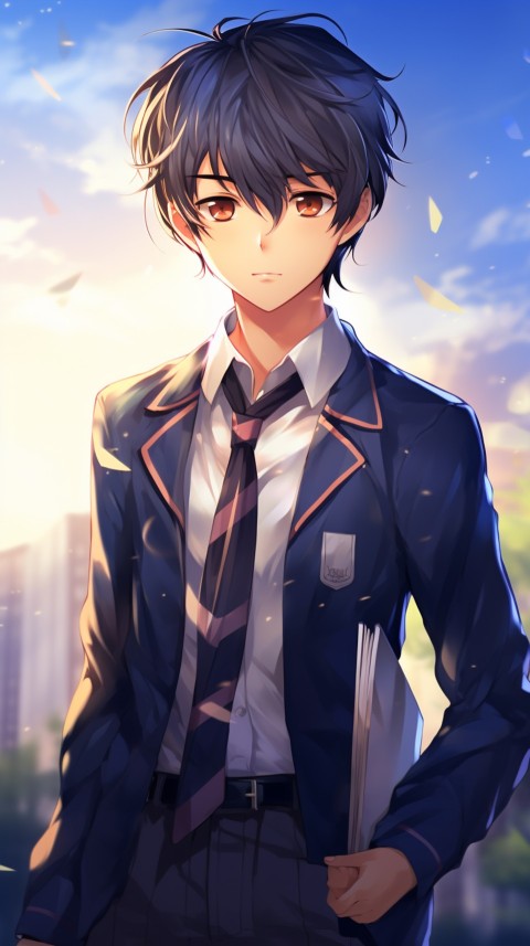 Cute School Anime Boy Aesthetic (158)