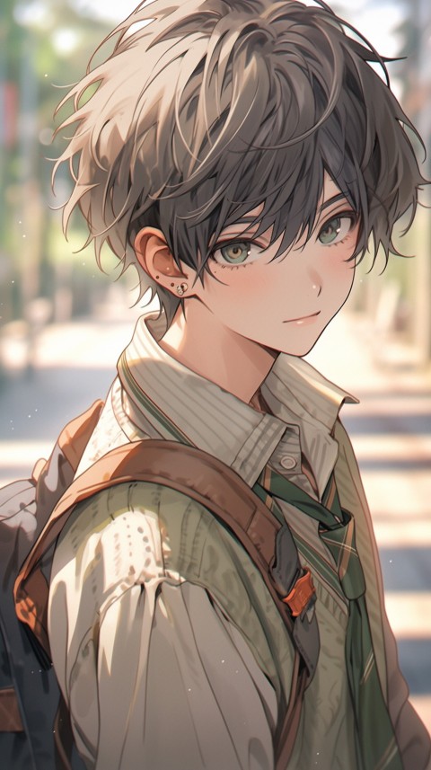 Cute School Anime Boy Aesthetic (156)
