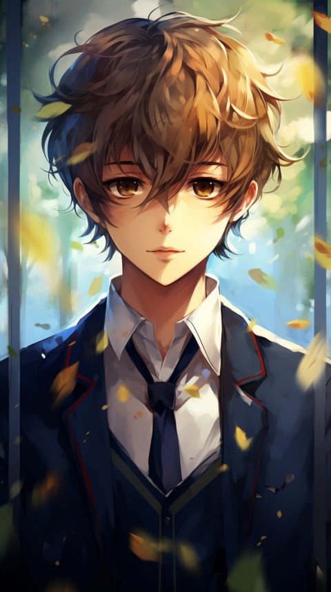 Cute School Anime Boy Aesthetic (187)