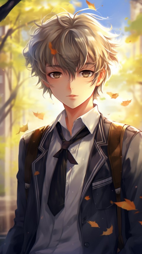 Cute School Anime Boy Aesthetic (183)