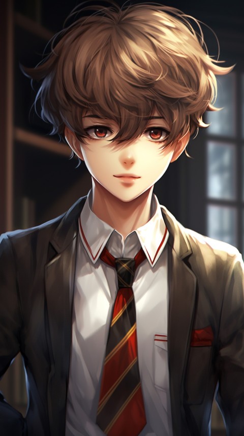 Cute School Anime Boy Aesthetic (161)