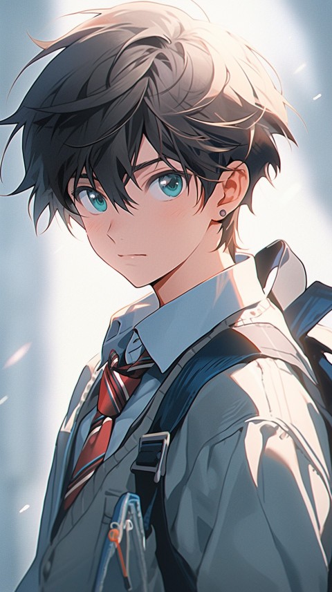 Cute School Anime Boy Aesthetic (180)