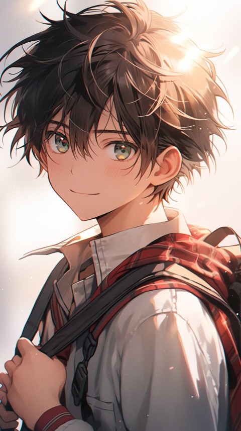Cute School Anime Boy Aesthetic (177)