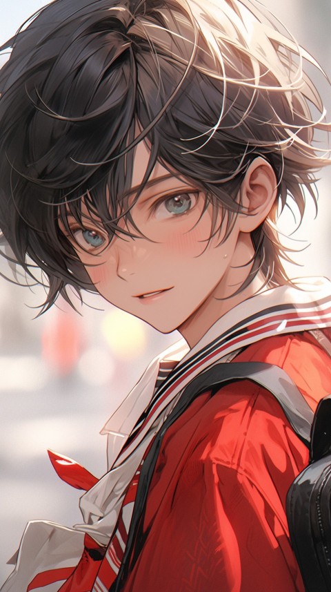Cute School Anime Boy Aesthetic (155)