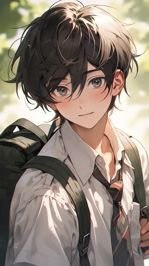 Cute School Anime Boy Aesthetic (178)