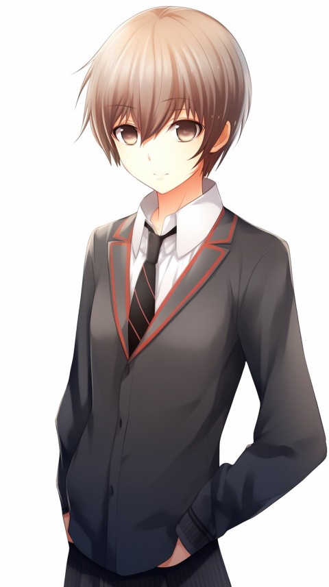 Cute School Anime Boy Aesthetic (206)