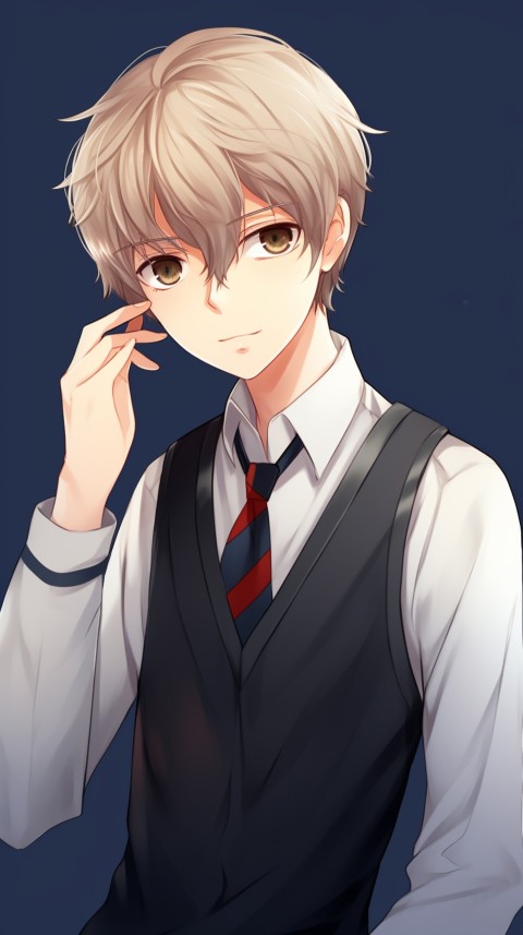 Cute School Anime Boy Aesthetic (207)