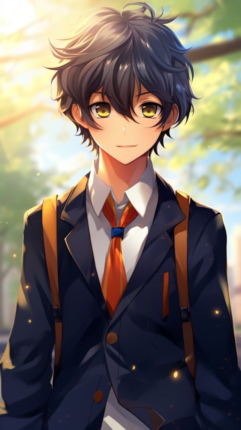 Cute School Anime Boy Aesthetic (226)