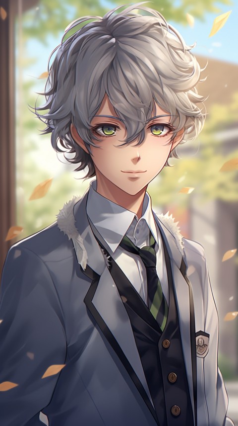 Cute School Anime Boy Aesthetic (227)