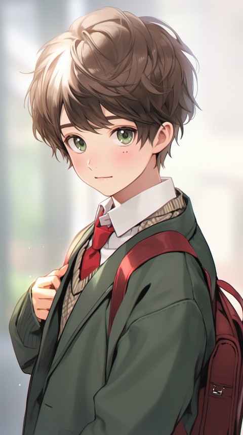 Cute School Anime Boy Aesthetic (224)