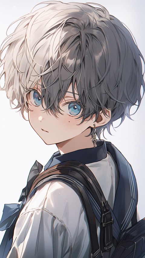 Cute School Anime Boy Aesthetic (233)