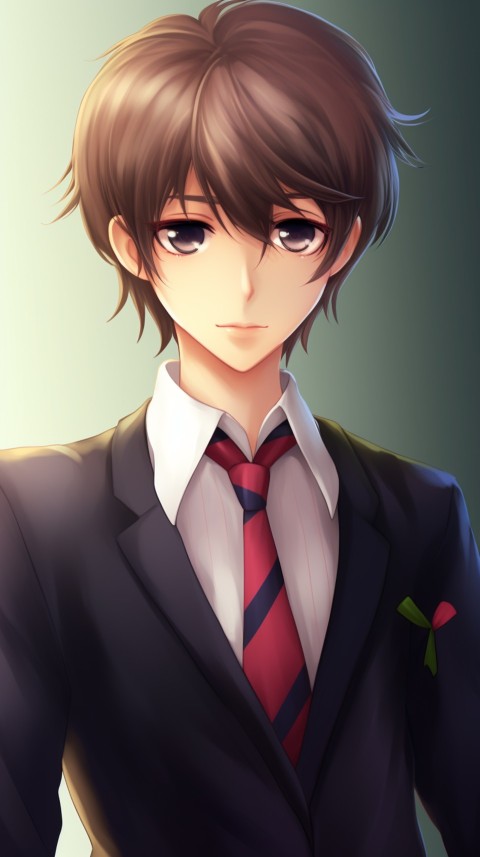 Cute School Anime Boy Aesthetic (297)