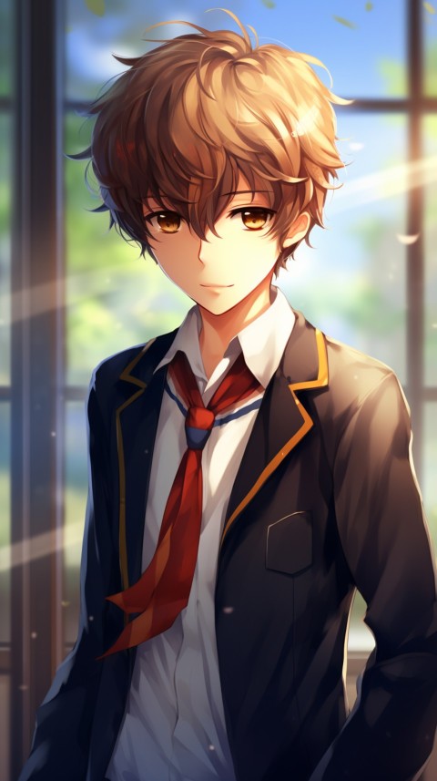 Cute School Anime Boy Aesthetic (272)