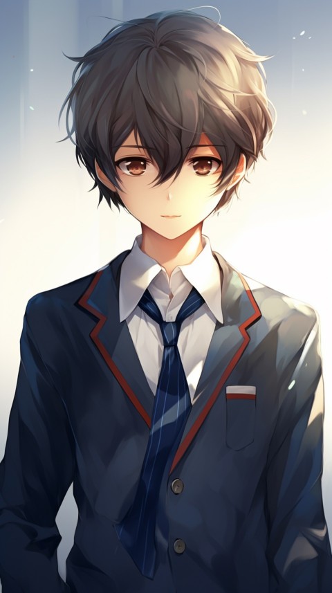 Cute School Anime Boy Aesthetic (267)