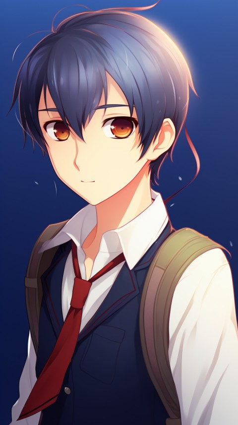 Cute School Anime Boy Aesthetic (291)