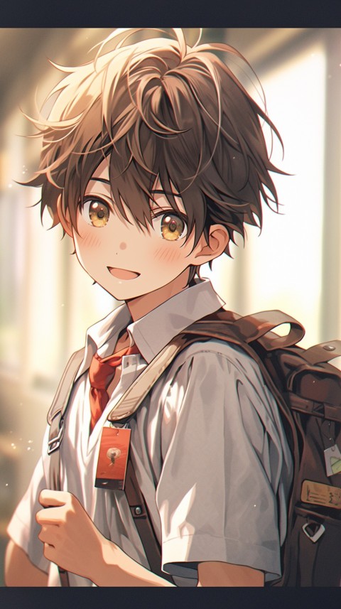 Cute School Anime Boy Aesthetic (253)