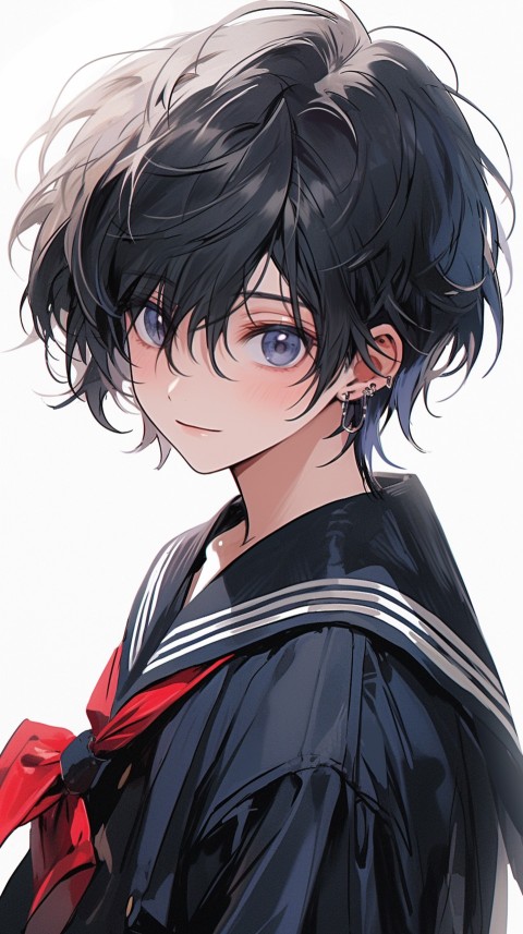 Cute School Anime Boy Aesthetic (293)