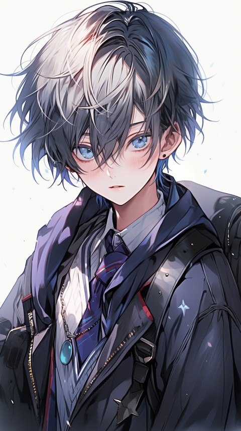 Cute School Anime Boy Aesthetic (254)