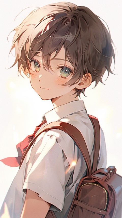Cute School Anime Boy Aesthetic (274)