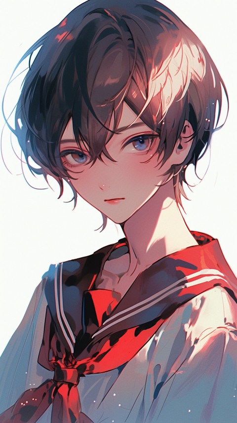 Cute School Anime Boy Aesthetic (273)