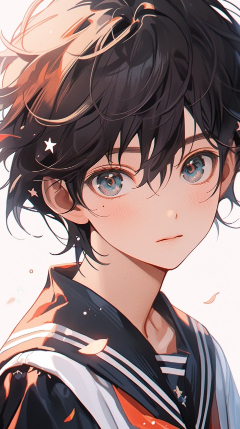 Cute School Anime Boy Aesthetic (283)